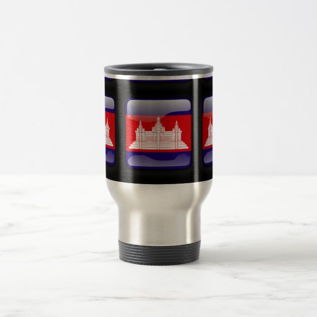 Flag of Cambodia Travel Mug (Center)
