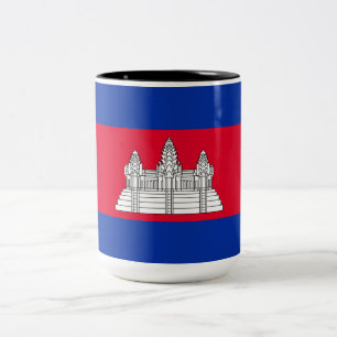 Flag of Cambodia Two-Tone Coffee Mug