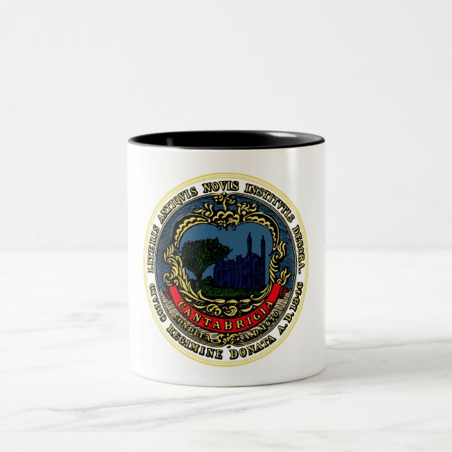 Flag of Cambridge (Massachusetts) Two-Tone Coffee Mug (Center)