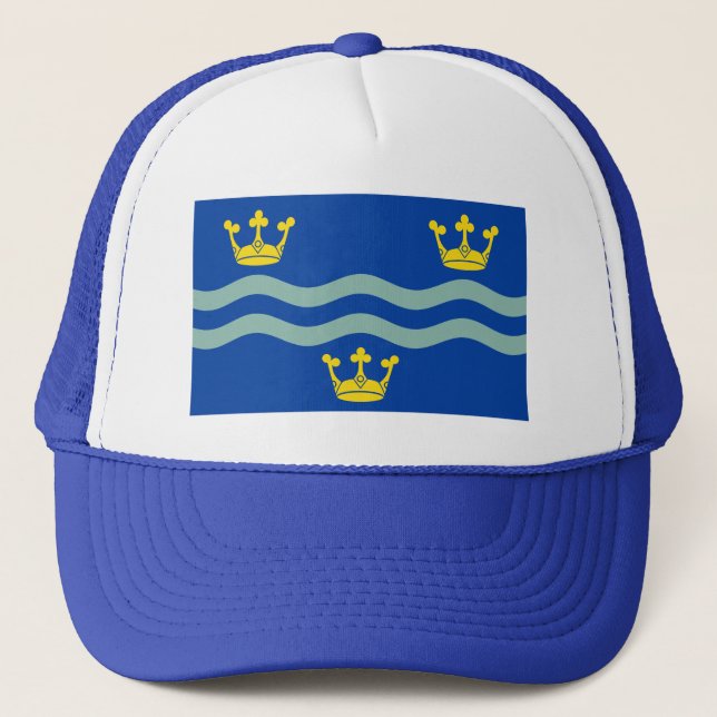 Flag of Cambridgeshire Trucker Hat (Front)
