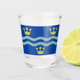 Flag of Cambridgeshire (UK county) Shot Glass
