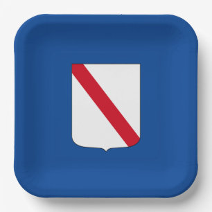 Flag of Campania (Italy) Paper Plate