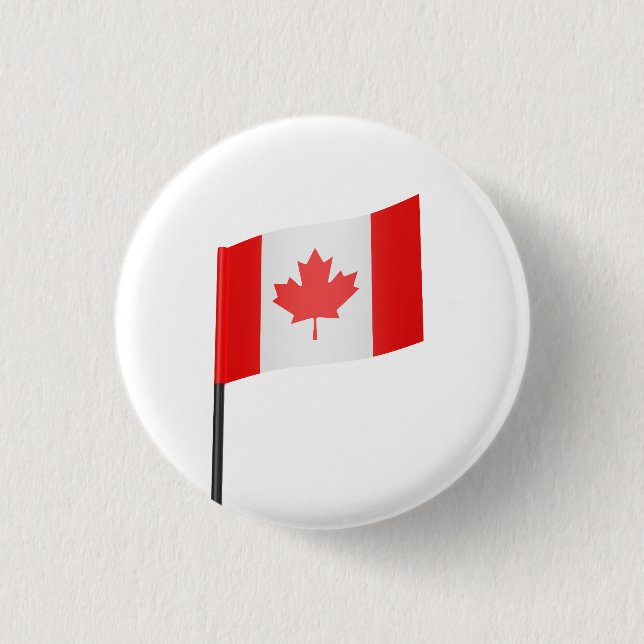 Flag of Canada 3 Cm Round Badge (Front)