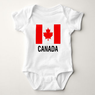 FLAG  of CANADA Baby Bodysuit