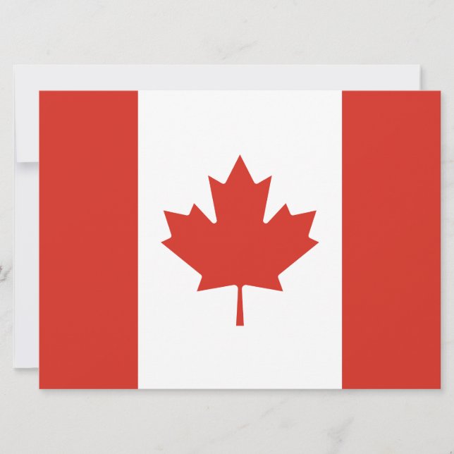 Flag of Canada Card (Front)