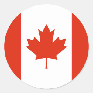 Flag of Canada Classic Round Sticker