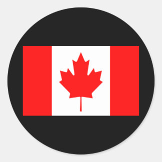 Flag of Canada Classic Round Sticker