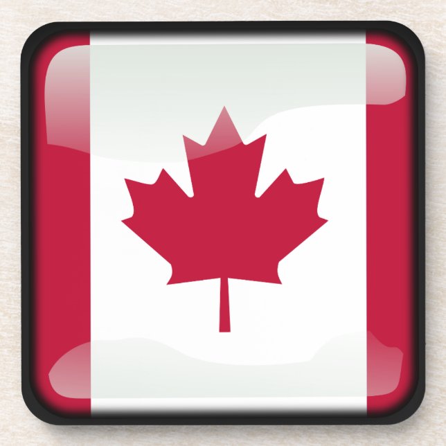 Flag of Canada Coaster (Front)
