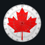 Flag of Canada Dartboard<br><div class="desc">Flag of Canada - Maple Leaf - l'Unifolié</div>