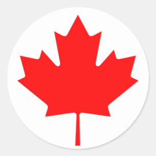 Flag of Canada - Drapeau du Canada Classic Round Sticker