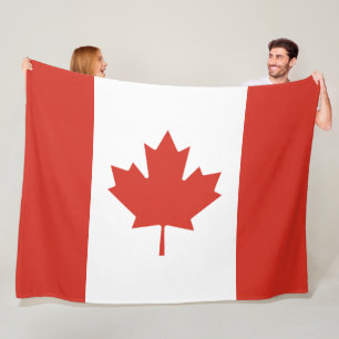 Flag of Canada Fleece Blanket