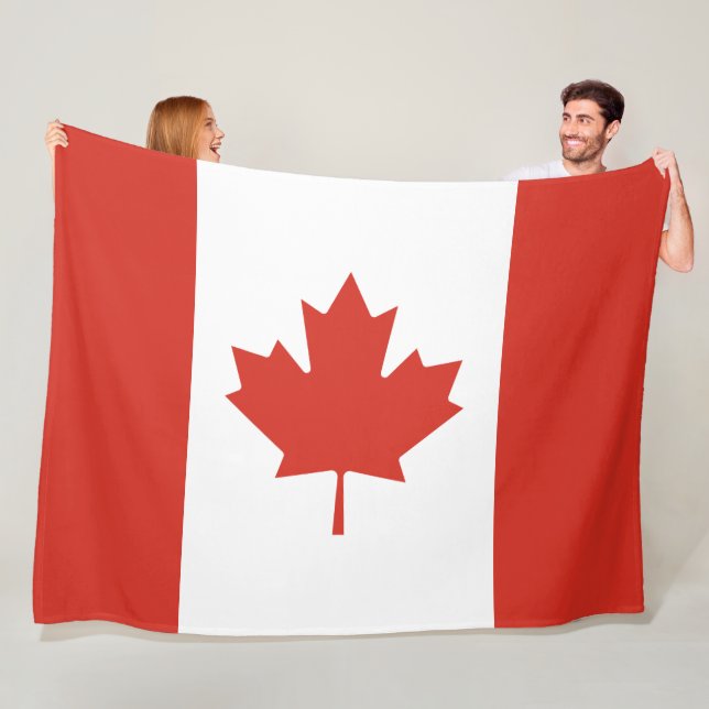 Flag of Canada Fleece Blanket (In Situ)