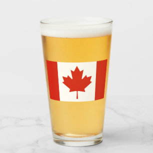 Flag of Canada Glass