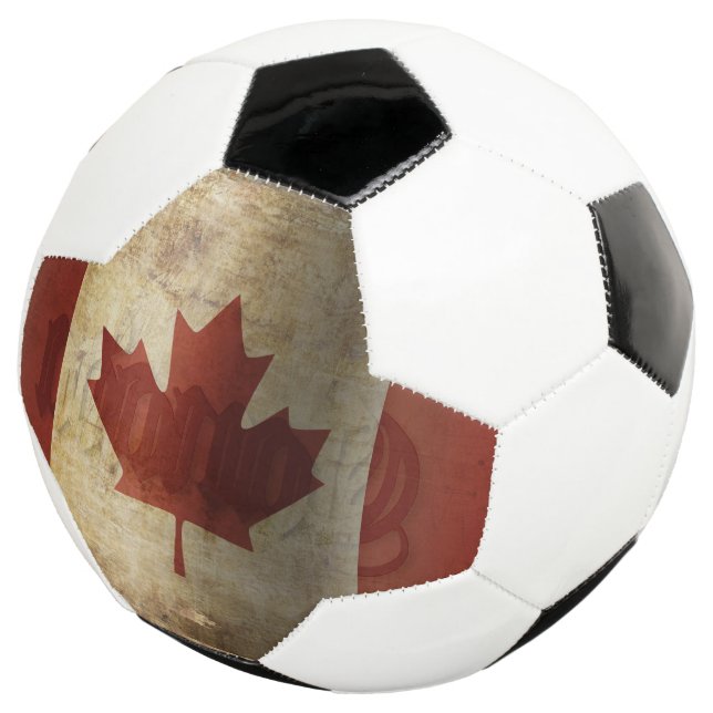 Flag of Canada / Grunge... Football (Three Quarter)