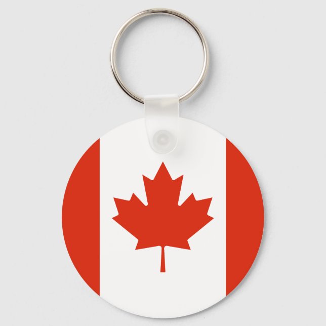 Flag of Canada Key Ring (Front)
