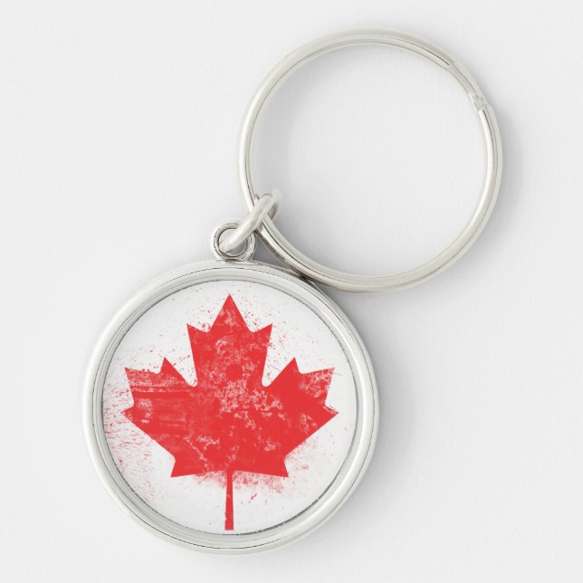 Flag of Canada Key Ring (Front)