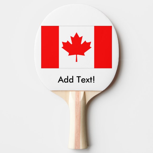 Flag of Canada Ping Pong Paddle (Front)