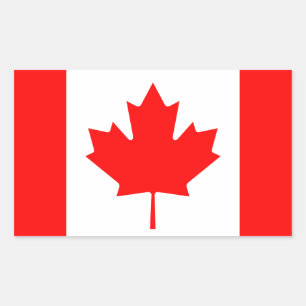 Flag of Canada Rectangular Sticker