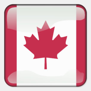 Flag of Canada Square Sticker