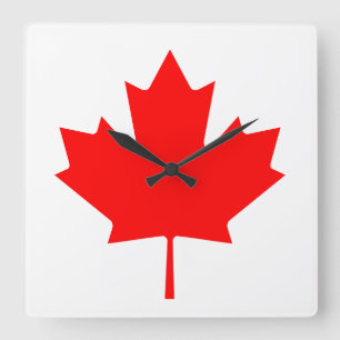 Flag of Canada Square Wall Clock