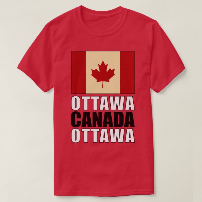 Flag of Canada T-Shirt (Design Front)