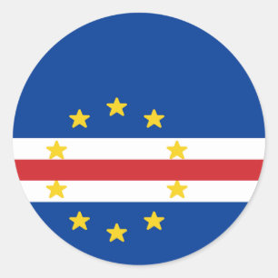 Flag of Cape Verde Classic Round Sticker