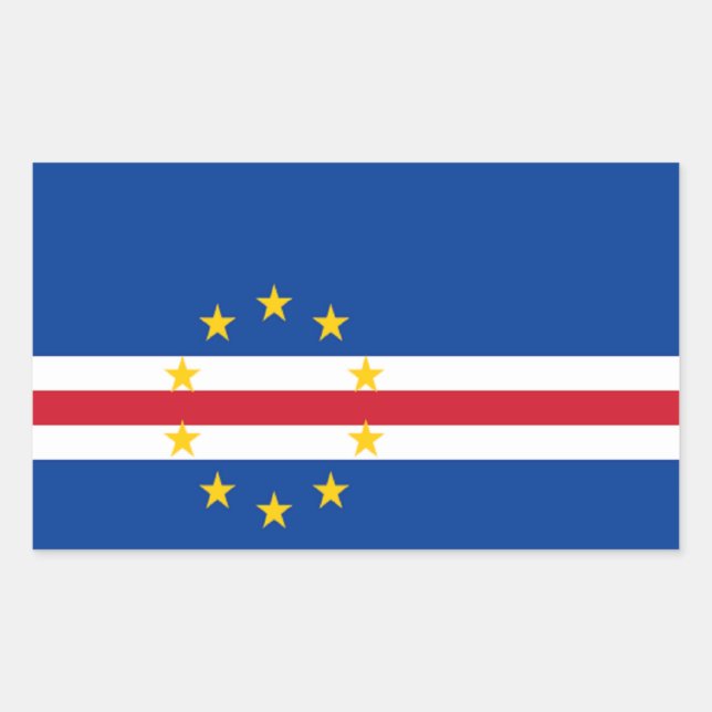 Flag of Cape Verde Rectangular Sticker (Front)