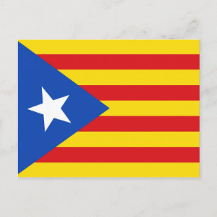 Flag of Catalonia Postcard