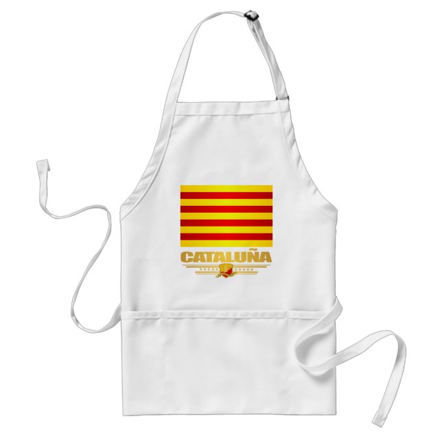 Flag of Cataluna (Catalonia) Standard Apron (Front)