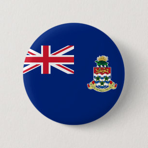 Flag of Cayman Islands (UK) on Button Badge
