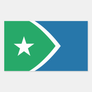 Flag of Cedar Rapids, Iowa Rectangular Sticker