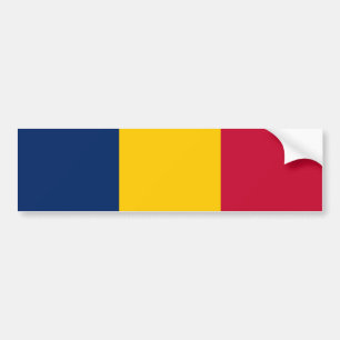 Flag of Chad (African Country) Bumper Sticker