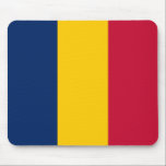 Flag of Chad (African Country) Mouse Mat<br><div class="desc">This design features the national flag of Chad (officially known as the Republic of Chad), which is a landlocked country in north-central Africa. Chad is bordered by Libya to the north, Sudan to the east, the Central African Republic to the south, Cameroon to the south-west, Nigeria to the southwest (at...</div>
