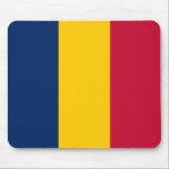 Flag of Chad (African Country) Mouse Mat<br><div class="desc">This design features the national flag of Chad (officially known as the Republic of Chad), which is a landlocked country in north-central Africa. Chad is bordered by Libya to the north, Sudan to the east, the Central African Republic to the south, Cameroon to the south-west, Nigeria to the southwest (at...</div>