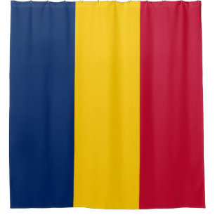 Flag of Chad (African Country) Shower Curtain