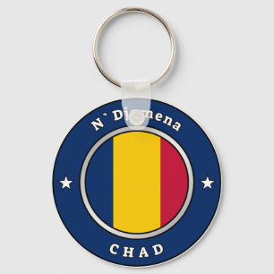 Flag Of Chad Key Ring