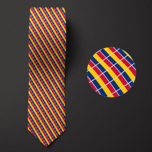 Flag of Chad Pattern Tie