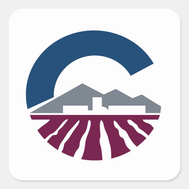 Flag of Chandler, Arizona Square Sticker (Front)