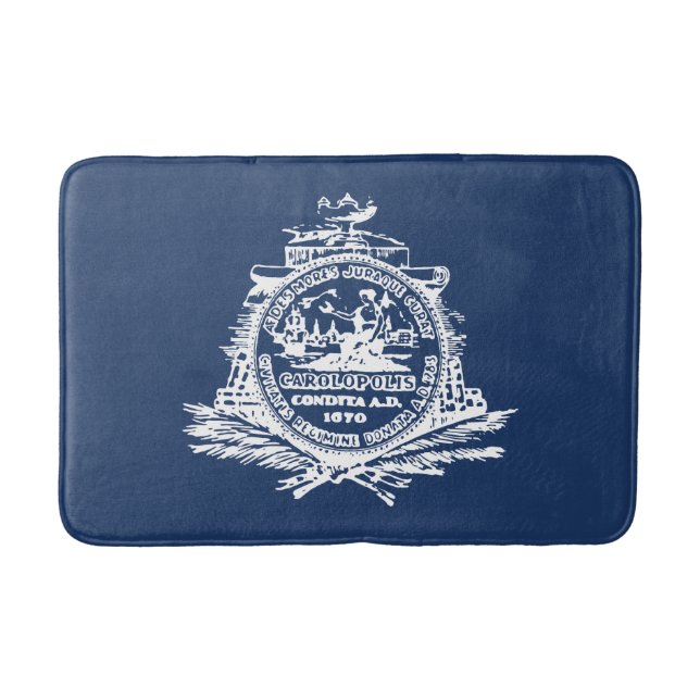 Flag of Charleston, South Carolina Bath Mat (Front)