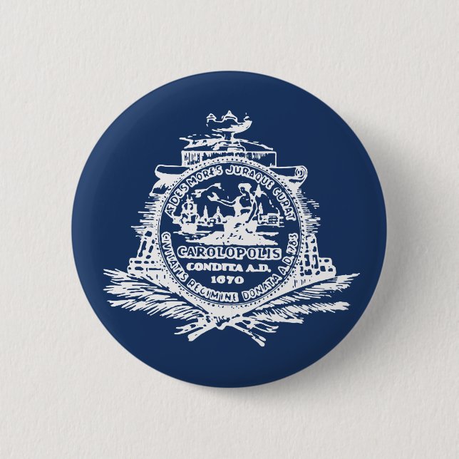 Flag of Charleston, South Carolina Button (Front)