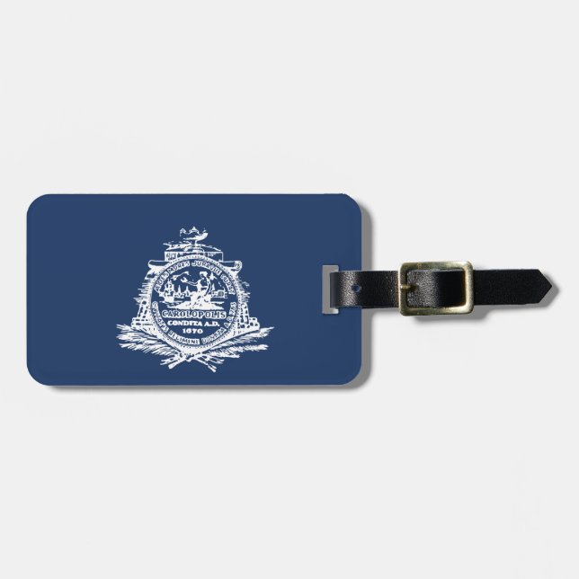 Flag of Charleston, South Carolina Luggage Tag (Front Horizontal)