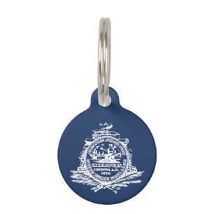 Flag of Charleston, South Carolina Pet ID Tag