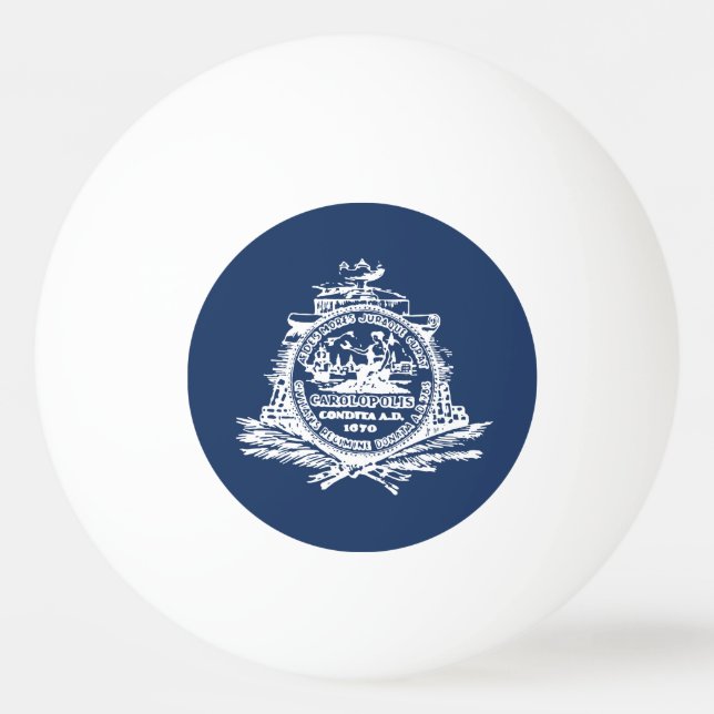 Flag of Charleston, South Carolina Ping Pong Ball (Front)