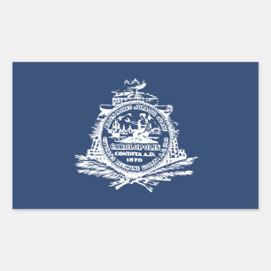 Flag of Charleston, South Carolina Rectangular Sti Rectangular Sticker