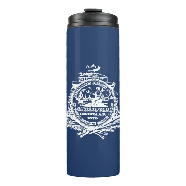Flag of Charleston, South Carolina Thermal Tumbler (Front)