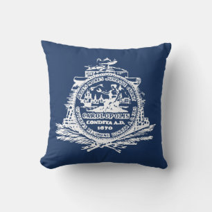 Flag of Charleston, South Carolina Throw Pillow