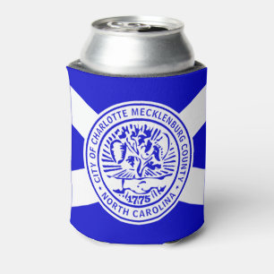 Flag of Charlotte, North Carolina Can Cooler
