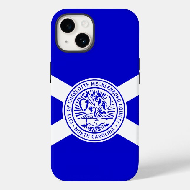 Flag of Charlotte, North Carolina  Case-Mate iPhone Case (Back)