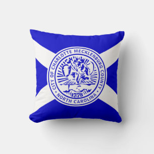 Flag of Charlotte, North Carolina Cushion