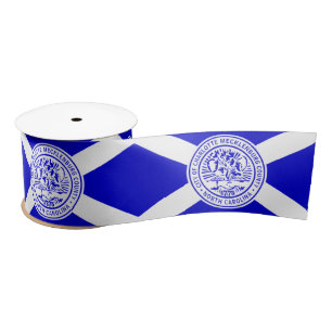 Flag of Charlotte, North Carolina Satin Ribbon